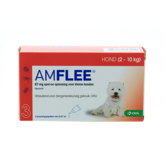 AMFLEE HOND SMALL 2-10KG, 3X67MG