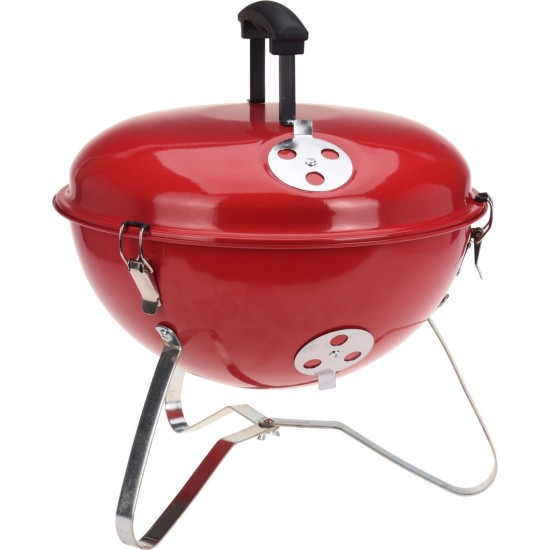 BBQ Barbecue Bolvorm met deksel 37cm BBQ Barbecue Bolvorm met deksel 37cm
