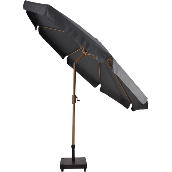 Parasol Libra houtlook grijs 3meter Parasol Libra houtlook grijs 3meter