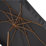 Parasol Libra houtlook grijs 3meter Parasol Libra houtlook grijs 3meter