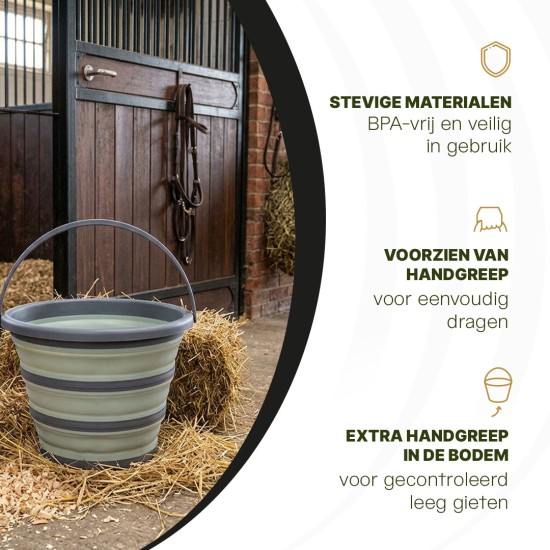 Excellent Horse Vouwbare Emmer Groen Excellent Horse Vouwbare Emmer Groen