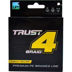 Vislijn LFT Trust 4-Braid PE Yellow 150m 0,16mm Vislijn LFT Trust 4-Braid PE Yellow 150m 0,16mm