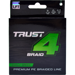 Vislijn LFT Trust 4-Braid PE Groen 150m 0,12mm Vislijn LFT Trust 4-Braid PE Groen 150m 0,12mm