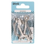 QlinQ broekkram 25mm vernikkeld 4st QlinQ broekkram 25mm vernikkeld 4st