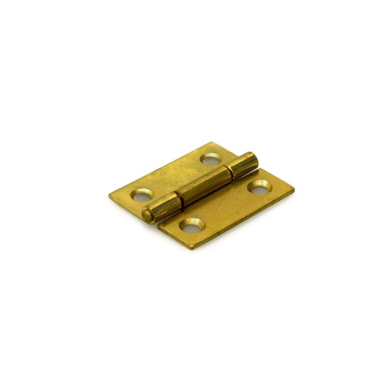 Smalscharnier vaste pen 25x22mm messing Smalscharnier vaste pen 25x22mm messing