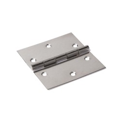 Smalscharnier 60x60mm vaste pen RVS