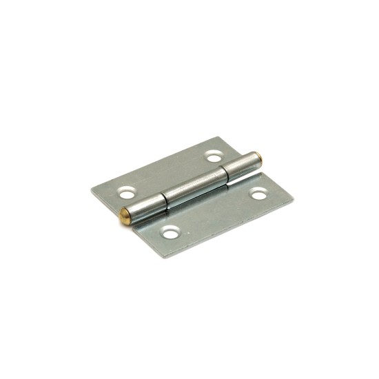 Smalscharnier vaste pen 30x26mm verzinkt Smalscharnier vaste pen 30x26mm verzinkt