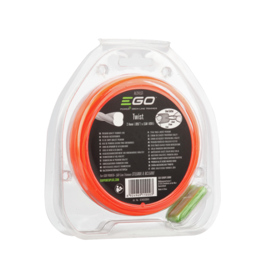 EGO maaidraad AL2415T Twist 2,4 mm 15 meter bosmaaiers EGO maaidraad AL2415T Twist 2,4 mm 15 meter bosmaaiers
