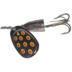 LFT Rattle Spinner silver red dots LFT Rattle Spinner silver red dots