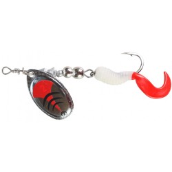 LFT Twisttail Spinner Silver Red LFT Twisttail Spinner Silver Red