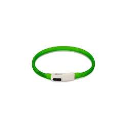 Siliconen hondenhalsband Dogini USB Groen 35cm
