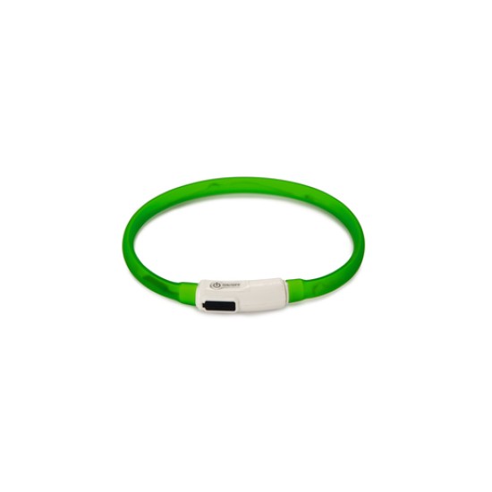 Siliconen hondenhalsband Dogini USB Groen 35cm