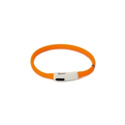 Siliconen hondenhalsband Dogini USB Oranje 35cm