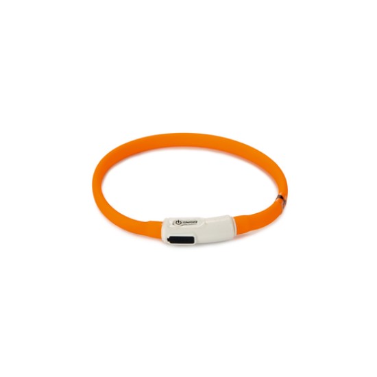 Siliconen hondenhalsband Dogini USB Oranje 35cm Siliconen hondenhalsband Dogini USB Oranje 35cm
