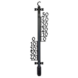 Buitenthermometer 47cm zwart Buitenthermometer 47cm zwart
