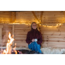 Kjelvik Fleece sweater Gilia Burgundy Kjelvik Fleece sweater Gilia Burgundy
