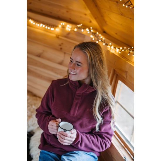 Kjelvik Fleece sweater Gilia Burgundy