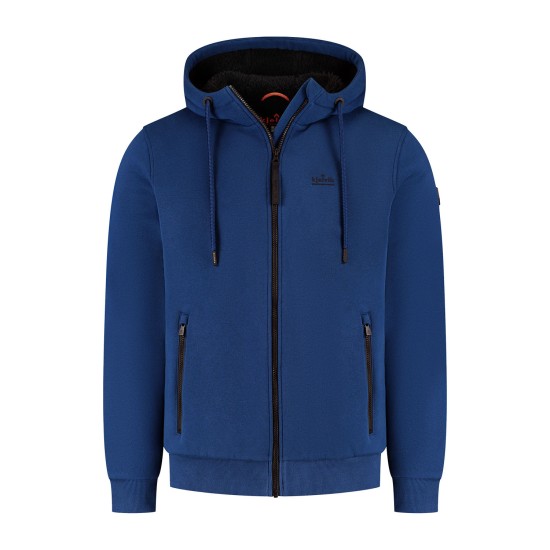 Kjelvik Sherpa Fleecejack Jelto Blauw