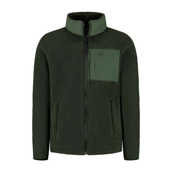 Kjelvik Sherpa Fleecevest Keano Green