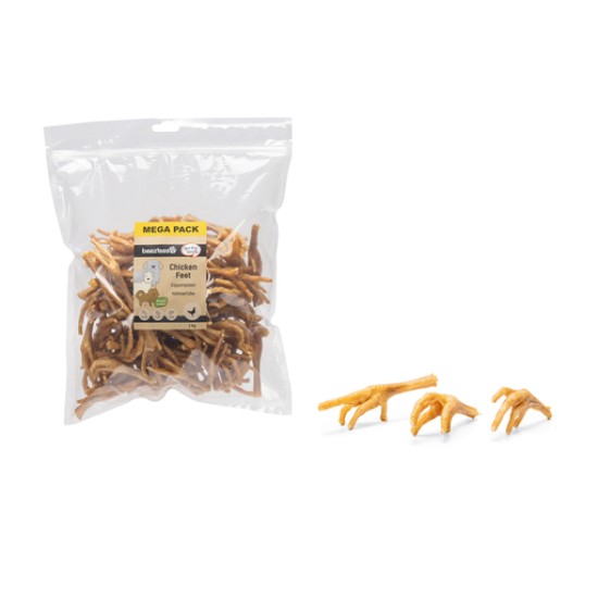 Beeztees Kippenpoten 1000gram Beeztees Kippenpoten 1000gram