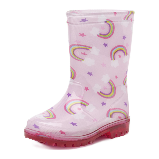 Kinderlaars Cato led pvc roze Kinderlaars Cato led pvc roze