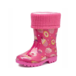 Kinderlaars gevoerd pvc Candy roze