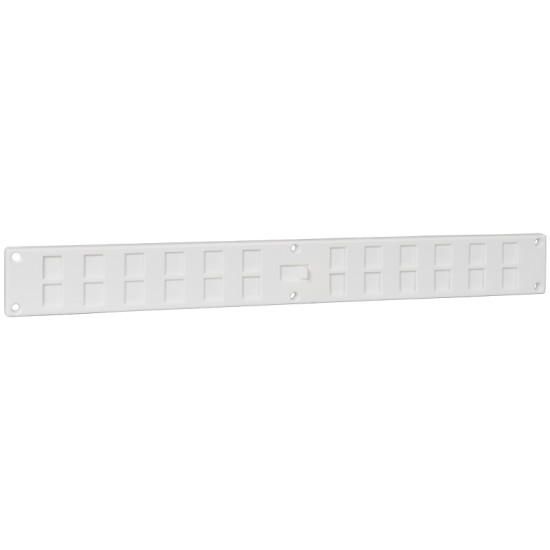 Afsluitbaar ventilatierooster 370x40mm wit Afsluitbaar ventilatierooster 370x40mm wit
