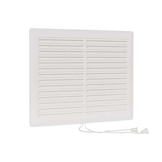 Luxe afsluitbaar ventilatieroost 250x200mm wit Luxe afsluitbaar ventilatieroost 250x200mm wit