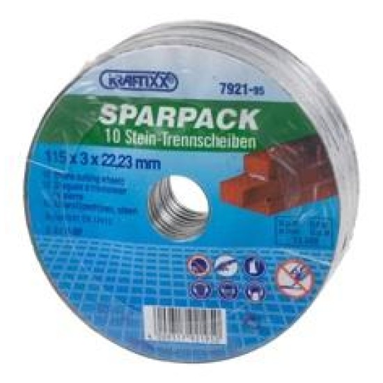 KRAFTIXX DOORSLIJPSCHIJF Ø115MM 10ST