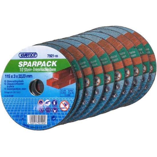 KRAFTIXX DOORSLIJPSCHIJF Ø115MM 10ST