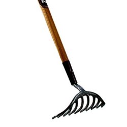 Rozenhark met steel 160cm 10tands