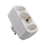 Euroverloopstekker +RA wit