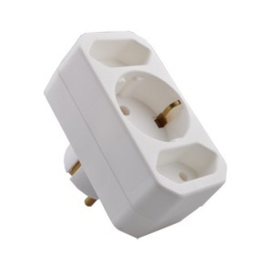 Euroverloopstekker +RA wit