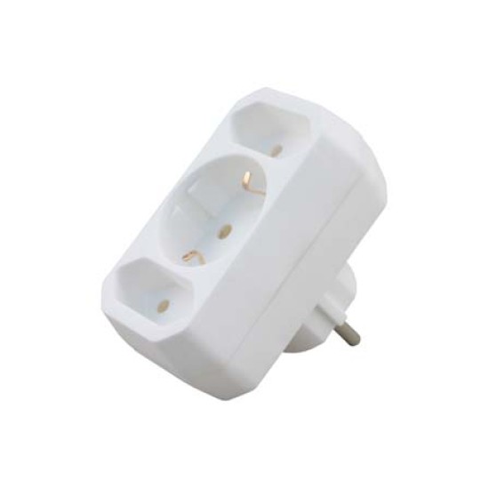 Euroverloopstekker +RA wit