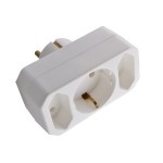 Euroverloopstekker +RA wit