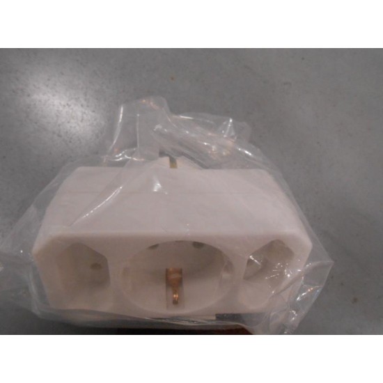 Euroverloopstekker +RA wit