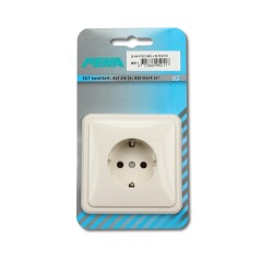 Inbouw stopcontact enkel  +RA PEHA