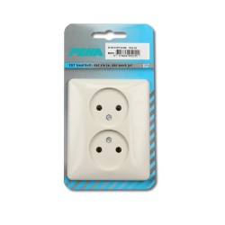 Inbouw stopcontact dubbel PEHA