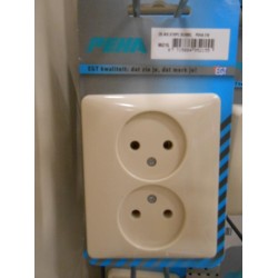 Inbouw stopcontact dubbel PEHA