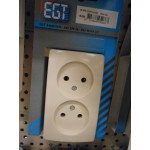 Opbouw stopcontact dubbel PEHA