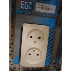 Opbouw stopcontact dubbel PEHA