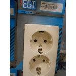 Opbouw stopcontact dubbel +RA PEHA