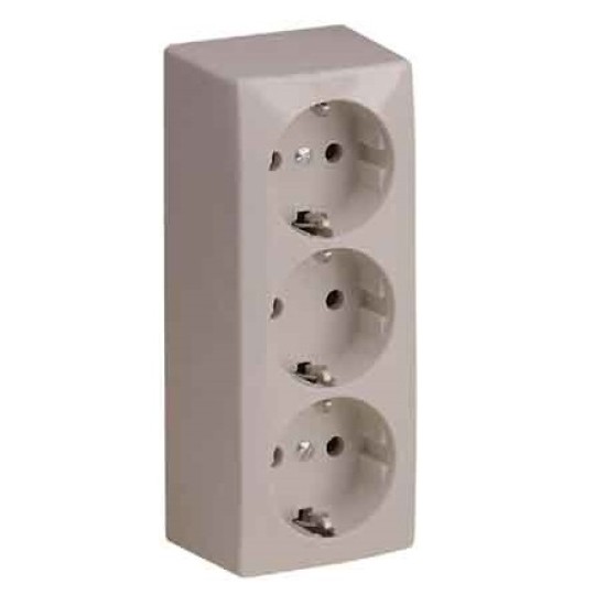 Opbouw 3voudig stopcontact +RA