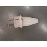 Stekker +RA PVC wit