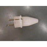 Stekker +RA PVC wit