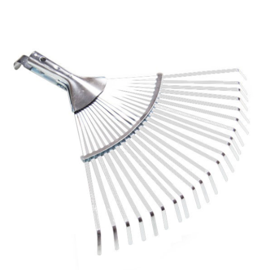 Bladhark verstelbaar met platte tanden