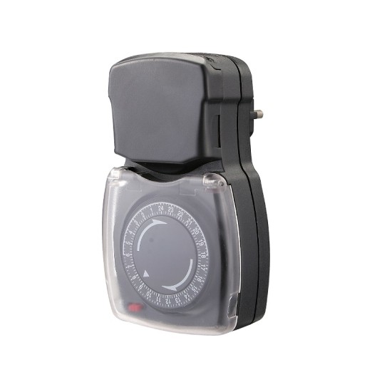 Stekkertijdklok spatwaterdicht IP44