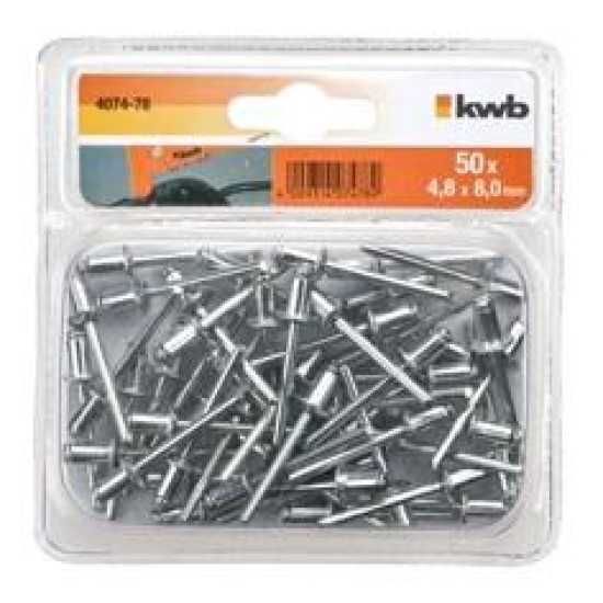 Popnagels 4,8 X 8,0mm 50 stuks