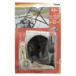 Spanband met ratel 2 haken 3,5 meter