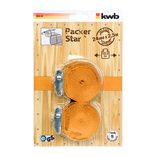 Spanbandenset met klemsluiting